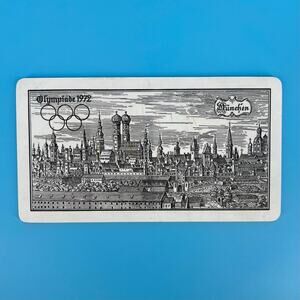 1972 Munich Olympics Ricolor plaque 70s 1970s vintage